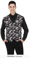 Halloween Gilet Doodskop Heren - thumbnail