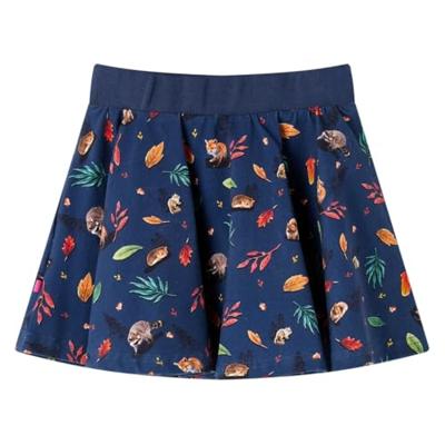 Kinderrok dierenprint 116 marineblauw