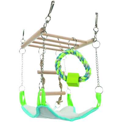 TRIXIE HANGBRUG MET HANGMAT 17X15X22 CM 3 ST