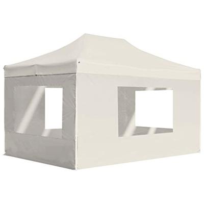 Partytent inklapbaar met wanden 4,5x3 m aluminium crme Partytent inklapbaar met wanden 4,5x3 m aluminium crme