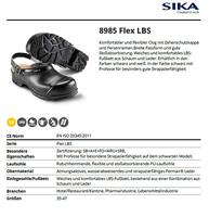 SIKA 8985 Flex LBS Klomp Open Hak met Strap SB Zwart - Maat 39 - 16.089.018.39 - thumbnail