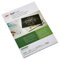 GBC Matt lamineerhoes ft A3, 150 micron (2 x 75 micron), mat, pak van 100 stuks - thumbnail