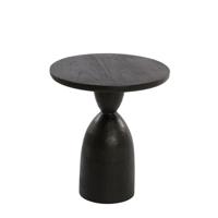 Light & Living Bijzettafel 'Torir' Mangohout, 40cm, kleur Zwart - thumbnail