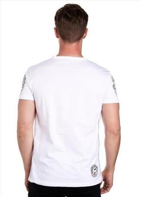 Rusty Neal - Heren T-Shirt - Wit - Zachte Stof - Italianstyle