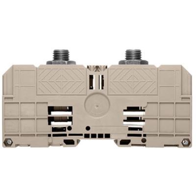 Weidmüller 1028700000 Doorgangsserieklem Boutaansluiting Donkerbeige 4 stuk(s)