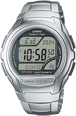 Casio WV-58DE-1AVEF Horloge Zendergestuurd (l x b x h) 53.4 x 43.7 x 12 mm Zilver Materiaal (behuizing): RVS, Hars Materiaal (armband): RVS Casio WV-58DE-1AVEF Horloge Zendergestuurd (l x b x h) 53.4 x 43.7 x 12 mm Zilver Materiaal (behuizing): RVS, Hars Materiaal (armband): RVS