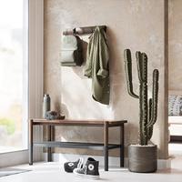 Umbra Flip handdoekhaak 51x6x3cm Hout Zwart/walnoot 318850-048 - thumbnail