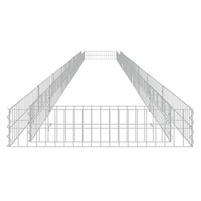 VidaXL Gabion plantenbak verhoogd 800x100x20 cm gegalvaniseerd staal VidaXL Gabion plantenbak verhoogd 800x100x20 cm gegalvaniseerd staal