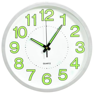 VidaXL Wandklok lichtgevend 30 cm wit VidaXL Wandklok lichtgevend 30 cm wit