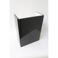 INK Fontein Contra Onderkast Rechtsdraaiend Greeploos Gelakt Hoogglans Antraciet 40x22x52 cm - thumbnail