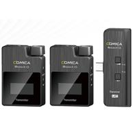 Comica BoomX-D MI2 draadloze microfoon-set met 2 zenders en Lightning-ontvanger voor iPhone - thumbnail