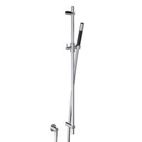 Glijstangset Hotbath Cobber Met Wandaansluitbocht En Handdouche Chroom - thumbnail