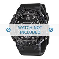 Michael Kors horlogeband MK5510 Rubber Zwart - thumbnail