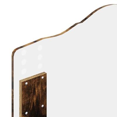 Bedframe Gerookt eiken 90 x 190 cm Massief grenenhout