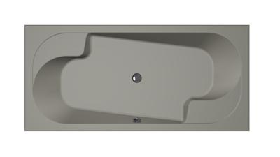 Ligbad Xenz Parel | Inbouw | 190x90 cm | Incl.Badafvoer | Met overloop | Acryl | Cement mat