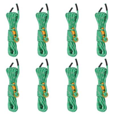 VidaXL Tentscheerlijnen met spanners 8 st reflecterend 4 m 4 mm VidaXL Tentscheerlijnen met spanners 8 st reflecterend 4 m 4 mm