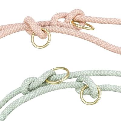 Trixie soft rope hondenriem verstelbaar saliegroen / mint - thumbnail