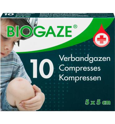 Verbandgazen/Kompressen 5 x 5cm 10 Stuks