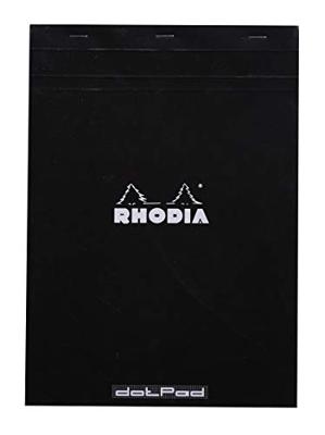 Schrijfblok Rhodia A4 dots 80 vel 80gr zwart Schrijfblok Rhodia A4 dots 80 vel 80gr zwart