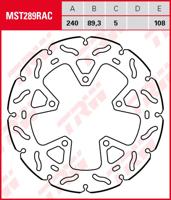 TRW remschijf "mst289rac". rotor mst289rac rigid - thumbnail