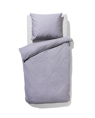 HEMA Dekbedovertrek 140x200/220cm chambray lichtgrijs (lichtgrijs)