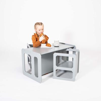 Montessori tafel om te spenen en set van 2 stoelen Montessori tafel om te spenen en set van 2 stoelen