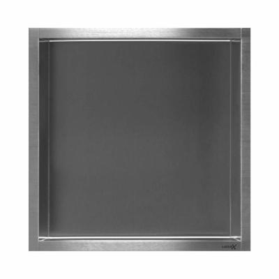 Looox BoX nis - 30x30x7cm - inbouw - RVS box30