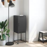 Hoge kast 36x39x107 cm staal zwart - thumbnail
