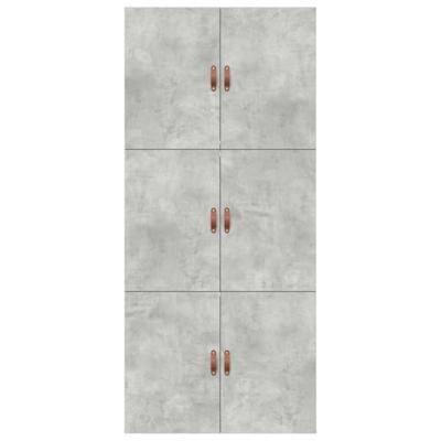 Bedframe met opslag Betongrijs 200 x 100 x 31.5 cm Bewerkt hout