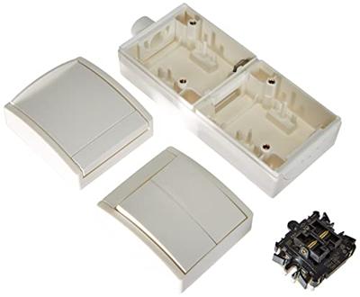 Busch-Jaeger 2CKA001684A0328 Wandcontactdoos met randaarde Inzetstuk Zuiver wit (RAL 9010), Wit 1 stuk(s)