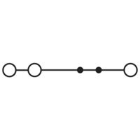 Phoenix Contact 3213605 Doorgangsklem 6.2 mm Spanveer Blauw 50 stuk(s) - thumbnail