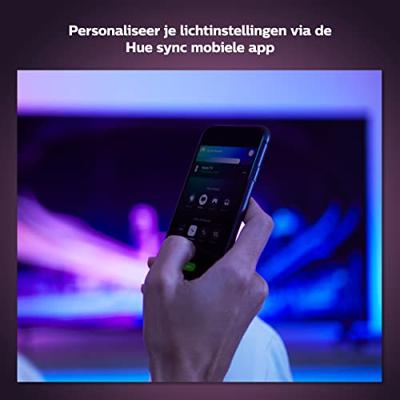 Philips Hue Play HDMI Sync Box - Synchroniseer je Hue Lampen met je Media - Tot 10 Lampen - Snelle en Naadloze Lichtbeleving