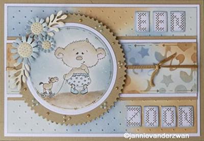 Nellie's Choice • cutting die & clear stamp teddybeer