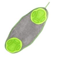 Nobleza Handdoek met borstels voor huisdieren - Microvezel - Groen - thumbnail