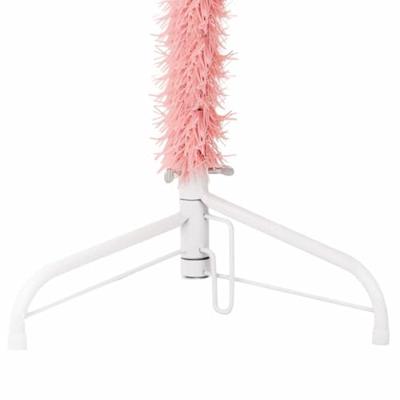 Kunstkerstboom half met standaard smal 150 cm roze Kunstkerstboom half met standaard smal 150 cm roze