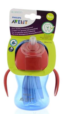 Philips Avent Drinkbeker Rietje Boy Blauw 200ml SCF796/01