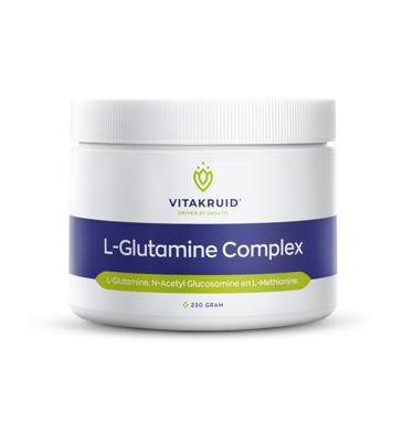 Vitakruid L-Glutamine Complex Glucosamine & L-Methionine 230 Gram Vitakruid L-Glutamine Complex Glucosamine & L-Methionine 230 Gram