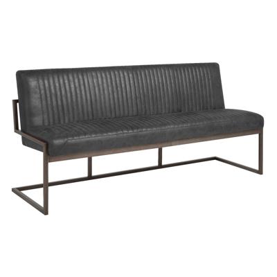 Tower Living Eetkamerbank 'Ferro' 135cm, kleur antraciet Tower Living Eetkamerbank 'Ferro' 135cm, kleur antraciet