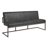 Tower Living Eetkamerbank 'Ferro' 135cm, kleur antraciet - thumbnail