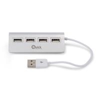 USB-HUB 4 Poorten Quick Media 222504 Apple HOT SWAPPABLE - thumbnail