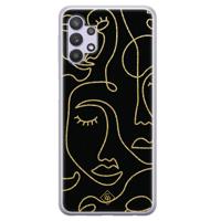 Samsung Galaxy A32 5G siliconen hoesje - Abstract faces - thumbnail