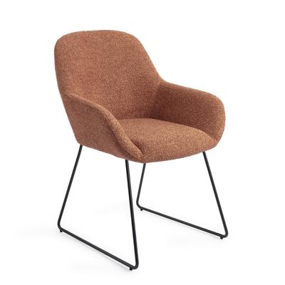 Jesper Home Eetkamerstoel 'Kushi' Slide Black, kleur Amber Autumn