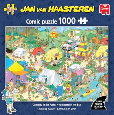 Jumbo Jan van haasteren legpuzzel - kamperen in het bos, 1000st.