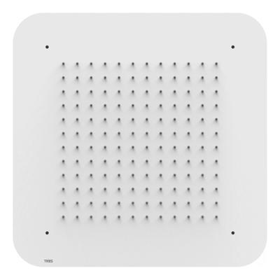 Hoofddouche Tres Plafond 42x42 cm Vierkant Patroon Ronde Hoeken Mat Wit Tres Hoofddouche Tres Plafond 42x42 cm Vierkant Patroon Ronde Hoeken Mat Wit Tres