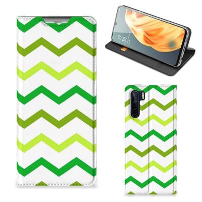 OPPO Reno3 | A91 | Hoesje met Magneet | Zigzag Groen