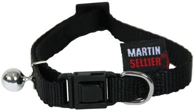 Martin kattenhalsband nylon uni zwart