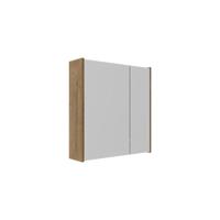 Saniclass Holz Pure Spiegelkast - 60x63x16cm - inclusief zijpanelen - Eiken natural SW1420836/SW1212815 - thumbnail