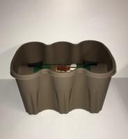 Balkonbak Bruin 37cm lang - thumbnail