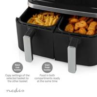 Nedis KAAF320BK Airfryer 8.4 l 2600 W Timerfunctie, Oververhittingsbeveiliging, BPA-vrij Zwart - thumbnail