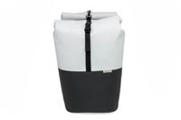 New Looxs Nyborg MIK Dubbele Fietstas 34 Liter Lichtgrijs/Zwart - thumbnail